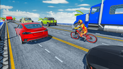 疯狂的交通自行车骑士3D(Endless Cycle Race)游戏